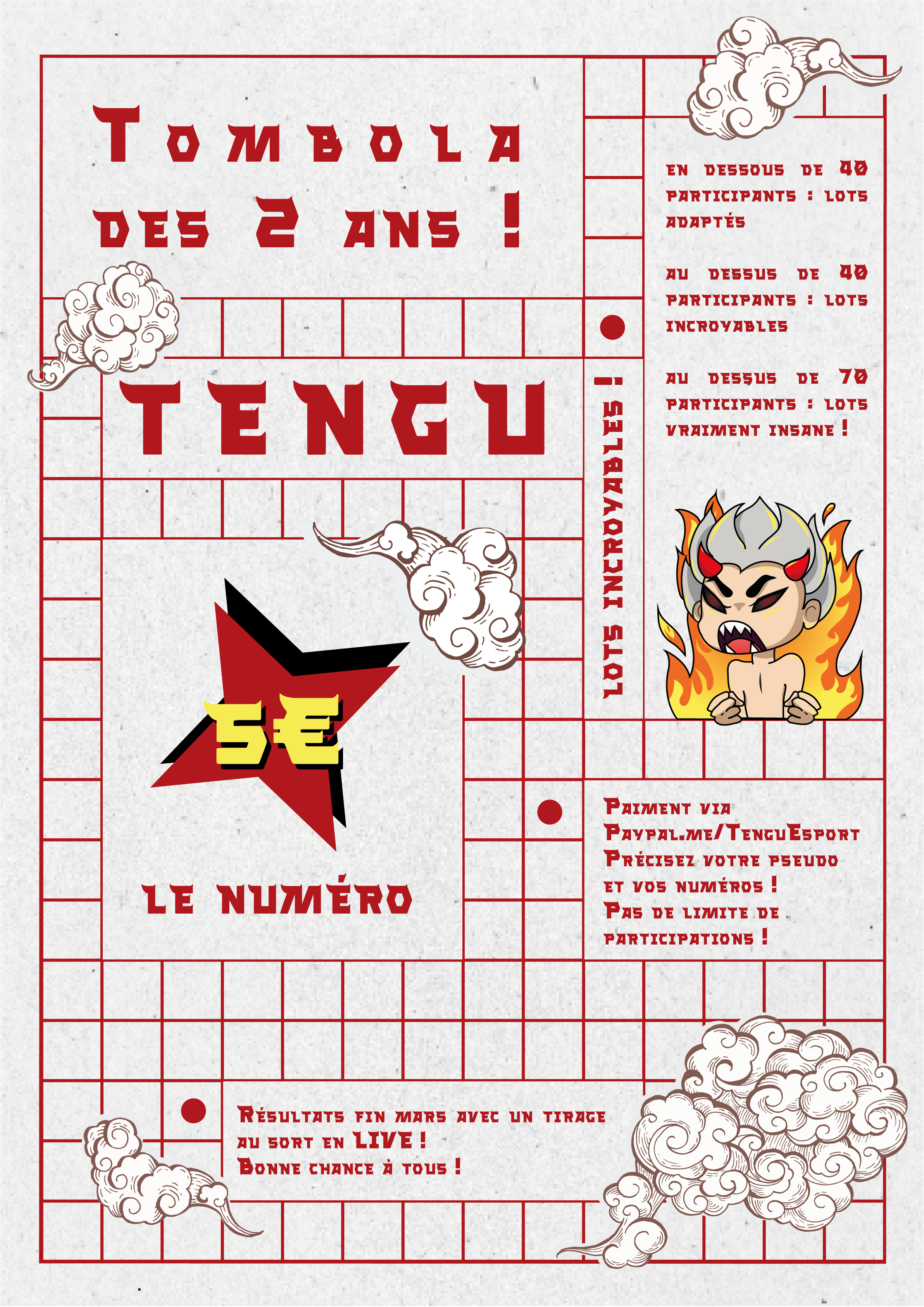 Image de la tombola TENGU 2 ans - par AKATO