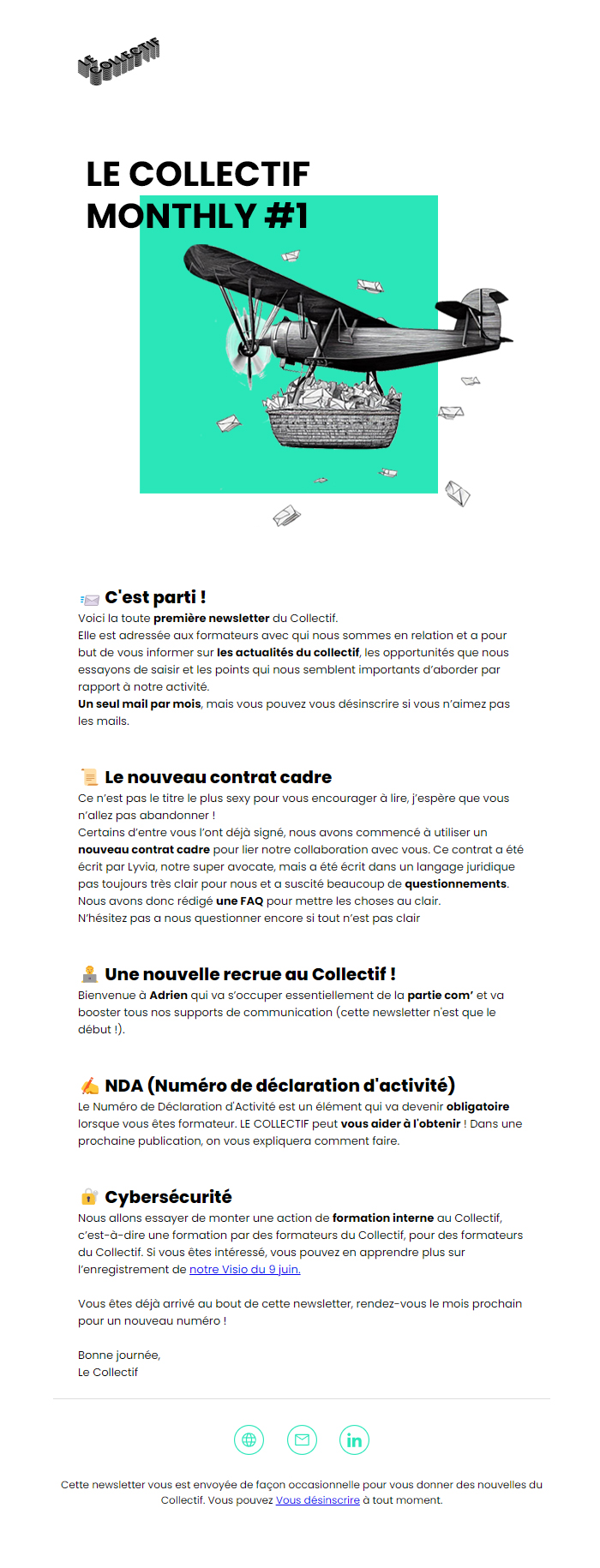 Newsletter #1 du Collectif par AKATO